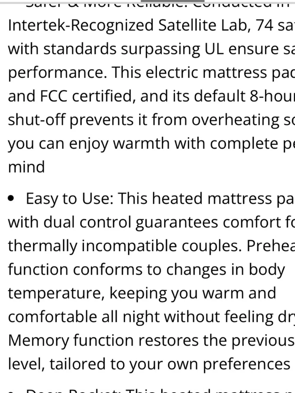 Heated Mattress Pad Dual Remotes White KING